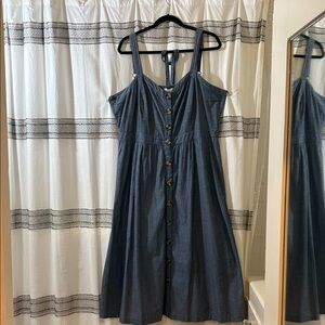 Time and Tru Charcoal Button-Down Shirt XXL
